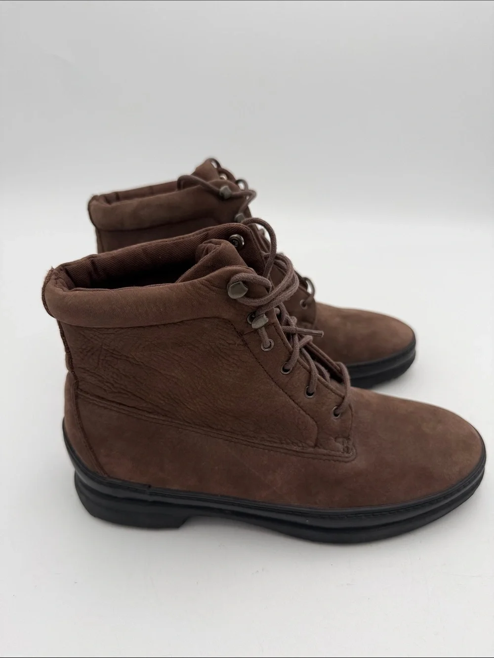 Vintage Keds outdoor Dark Brown Suede Lace-Up Ankle Boots women 6.5 casual  Y2K